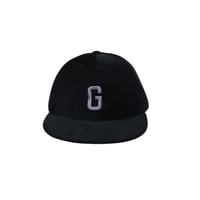 OSFM Cooperstown Ball Cap Homestead Grays Corduroy Strapback Cap Black