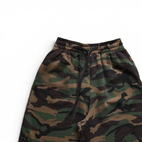 M Shaka Wear Baggy Fleece Shorts Woodland Camo