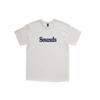 M~XL Sounds Store Logo T Shirts Natural × Navy