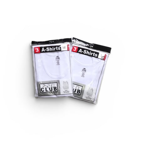 M L Pro Club A-Shirts 3Pack White