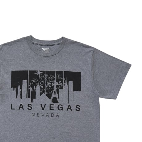 M Unknown Las Vegas Souvenir T Shirts Grey