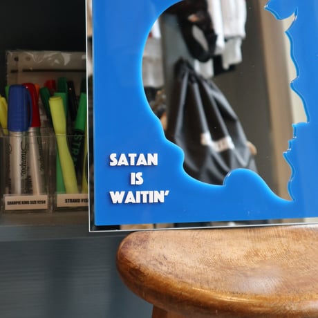Onesize Cheap Times Satan Is Waittin' Mirror Blue