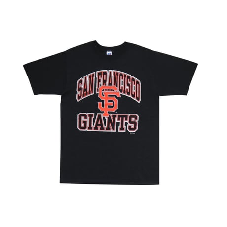 L Ruthell Athletic MLB San Francisco Giants T Shirts Black