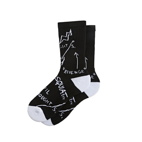 24.5cm~31cm Basquiat Sox Black × White