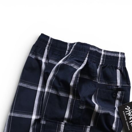 M～L 【Restock】 Shaka Wear 5.6oz Plaid Shorts Navy