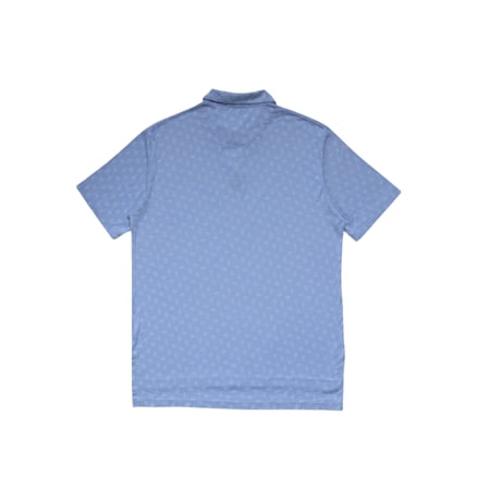 M Polo Ralph Lauren Pattern Cotton Polo Shirts Sky Blue