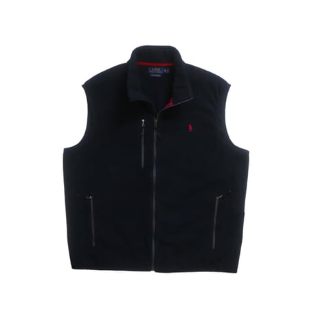 ユーズド XL Polo Ralph Lauren Fleece Vest Black