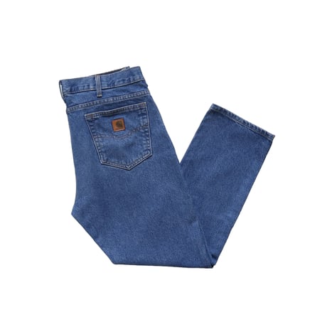 ユーズド W35 L30 Ｃarhartt Traditonal Fit Jeans Washed Denim