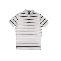 M Polo Ralph Lauren Border Polo Shirts Beige × Brown