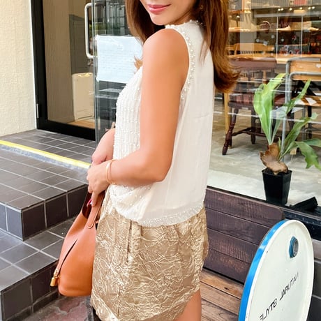 ゴールドベージュパンツ