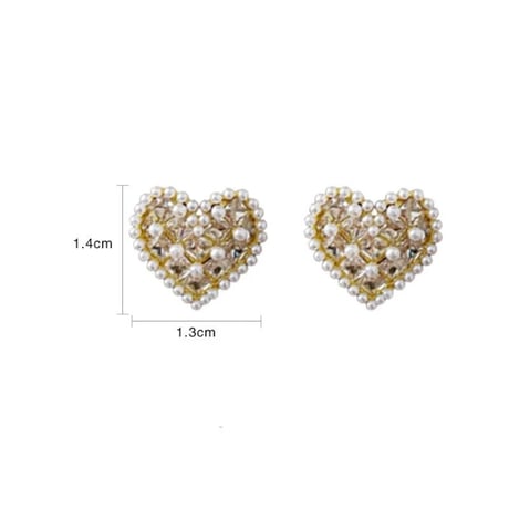 ジュエリーハートピアス
