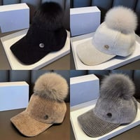 コーデュロイポンポンキャップ