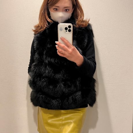 Sサイズ　eco leather skirt