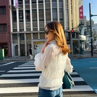 シースルーギャザーtops