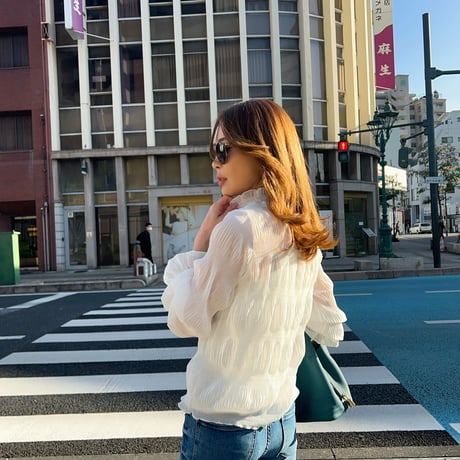 シースルーギャザーtops