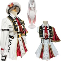 バーチャルアイドル 百鬼あやめ 新衣装 軍服 コスプレ衣装/靴/ウィッグ/道具自由選択