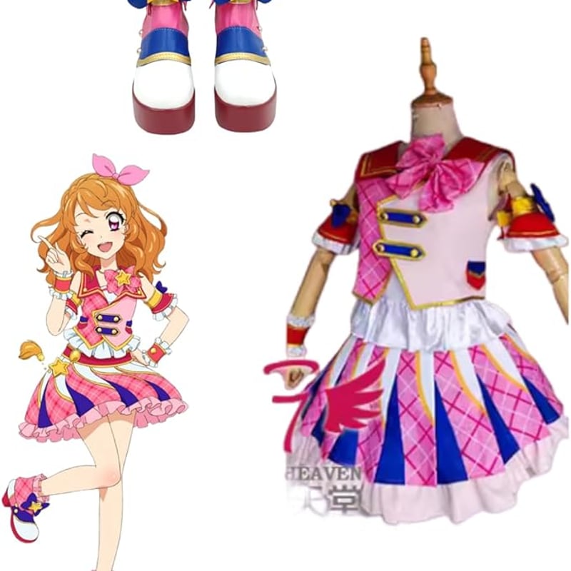 アイカツ！大空あかり 打歌服 コスプレ衣装/靴とウィッグ別売り