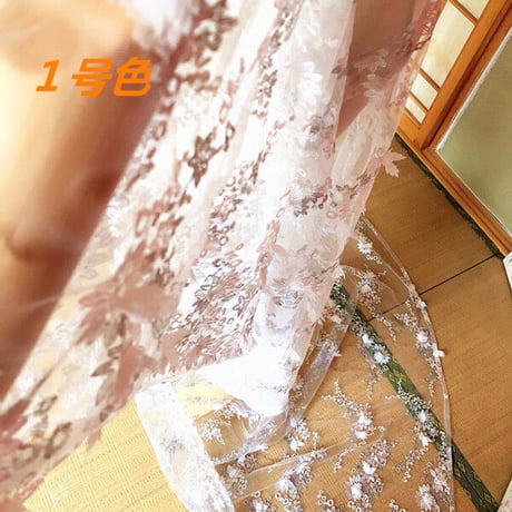 チュール打掛　着物　オーバードレス　レース羽織　ウエディングドレス　お色直し　刺繍　色変更可能