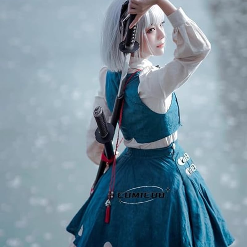魂魄妖夢 青 コスプレ衣装/靴とウィッグと道具別売り | agosea's 魂魄妖夢 青 コスプレ衣装/靴とウィッグと道具別売り | agosea's