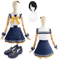 バーチャルアイドル 大空スバル セーラー衣装 7周年 ネイビー コスプレ衣装/靴/ウィッグ/道具自由選択