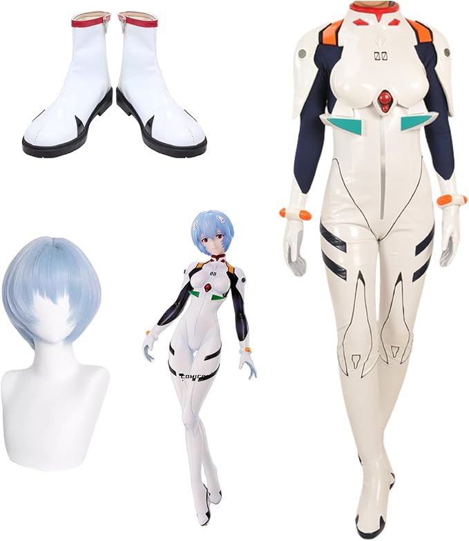 エヴァンゲリオン 綾波レイ コスプレ衣装 レーシングスーツ風 Mサイズ