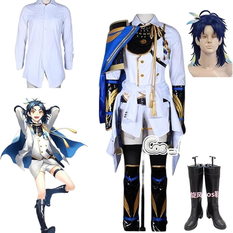 コストモ 太鼓鐘貞宗 コスプレ 衣装 刀剣乱舞 ウィッグ ブーツ コストモ 太鼓鐘貞宗 コスプレ 衣装 刀剣乱舞 ウィッグ ブーツ
