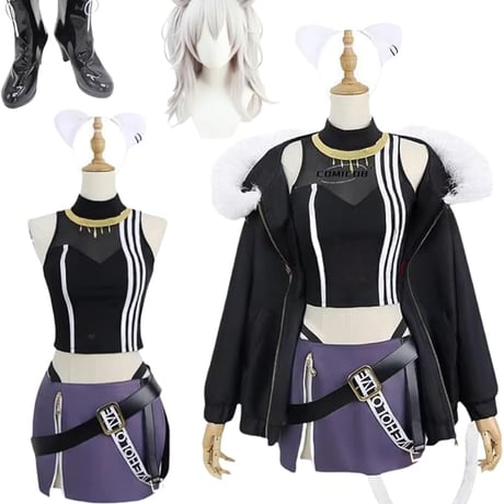 獅白ぼたん ししろ ぼたん コスプレ衣装/靴/ウィッグ/道具 ハロウィーン仮装 アニメ