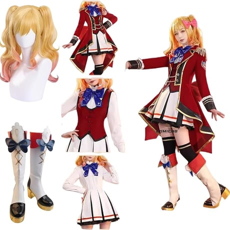 アイカツスターズ! 四ツ星学園 S4 虹野ゆめ 制服 コスプレ衣装/靴とウィッグ別売り