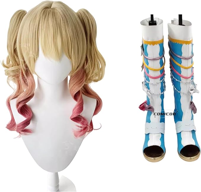 アイカツスターズ! 虹野ゆめ 虹の空に歌う服 コスプレ衣装/靴と アイカツスターズ! 虹野ゆめ 虹の空に歌う服 コスプレ衣装/靴と