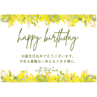 メッセージカード【お誕生日】