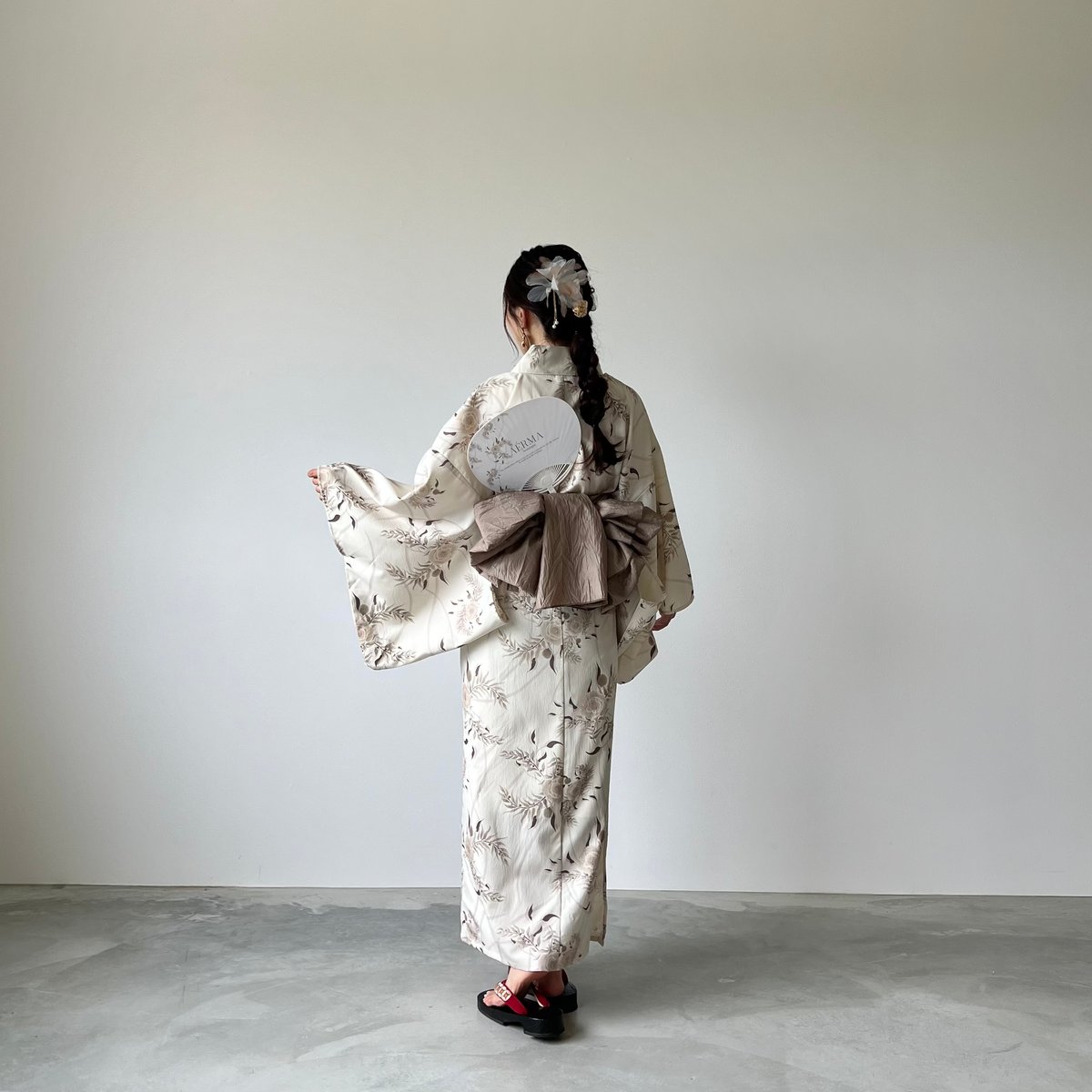 aèrma yukata.(浴衣＋帯)white aèrma yukata.(浴衣＋帯)white | AÉRMA boutique