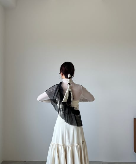 many way ruffle flare belt (black)