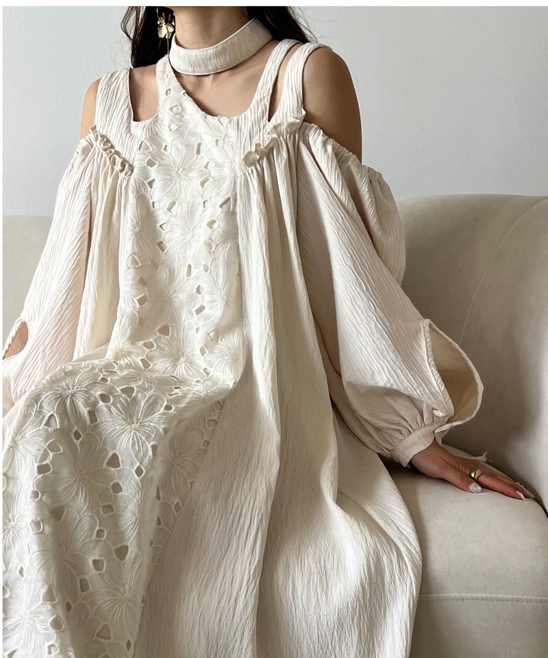 Aerma ♡ asymmetry flower onepiece 新品 Aerma ♡ asymmetry flower onepiece 新品