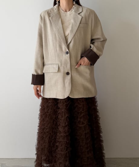 soft twill tailored jacket