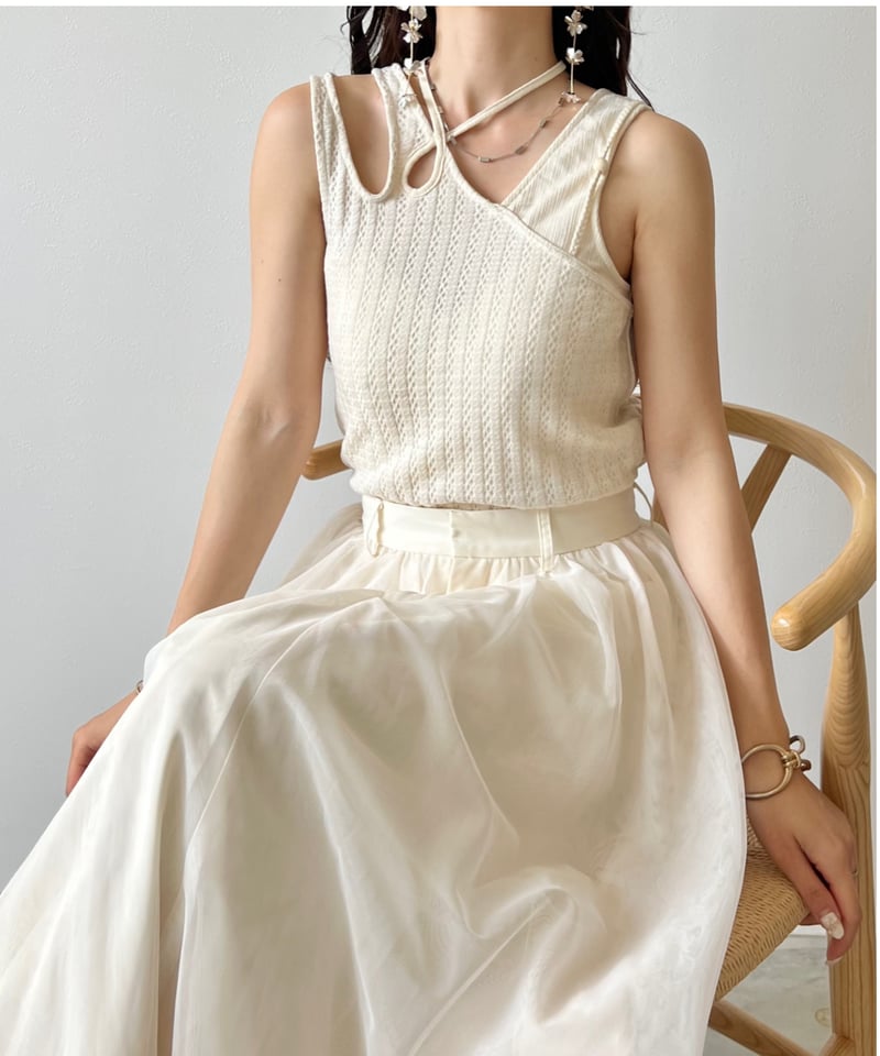 asymmetry strap design camisole | AÉRMA boutique