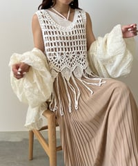 loop flower race bustier