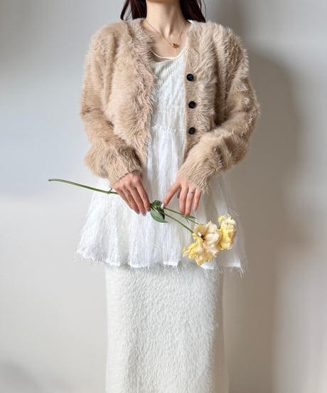 feather frill camisole