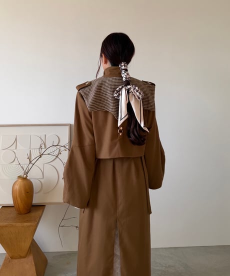 3way layered trench coat(brown)