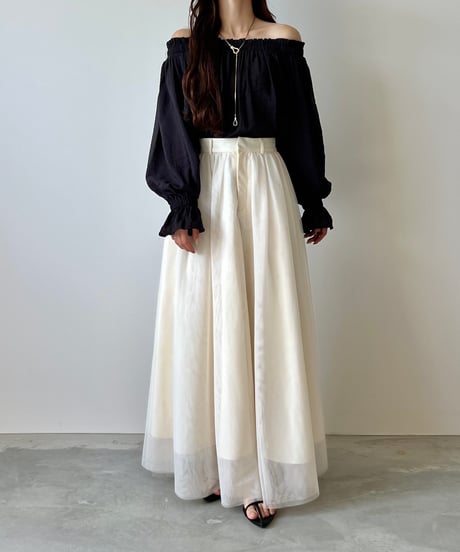 candy sleeve offshoulder blouse