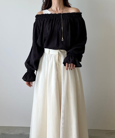 candy sleeve offshoulder blouse