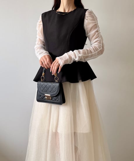 peplum tulle occasion dress