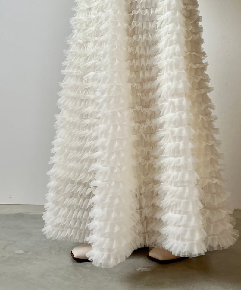 Ballerina\" volume tulle jacket ホワイト Ballerina