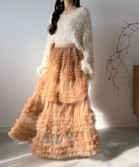 layered frill tulle skirt