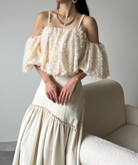 fringe volume offshoulder tops