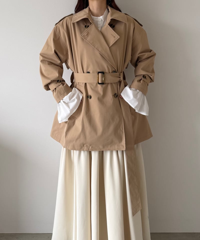 classic short trench coat | AÉRMA boutique