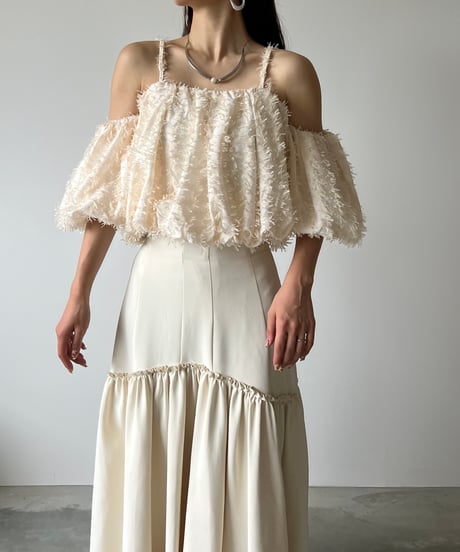 fringe volume offshoulder tops