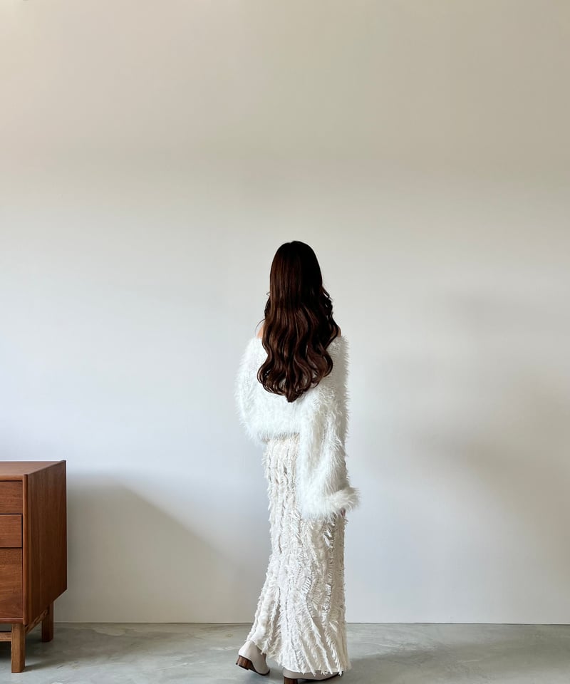 mix fringe i line skirt | AÉRMA boutique