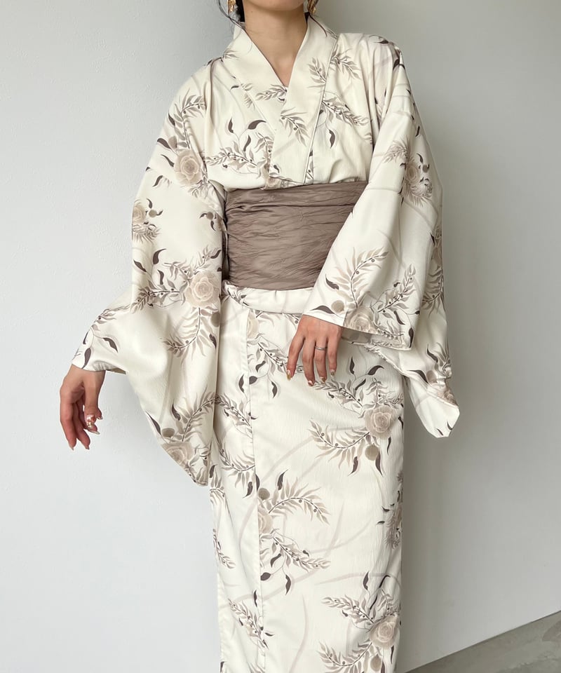 【お値下げ】aerma boutique 浴衣 aèrma yukata.(浴衣＋帯)white | AÉRMA boutique