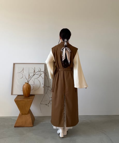 3way layered trench coat(brown)