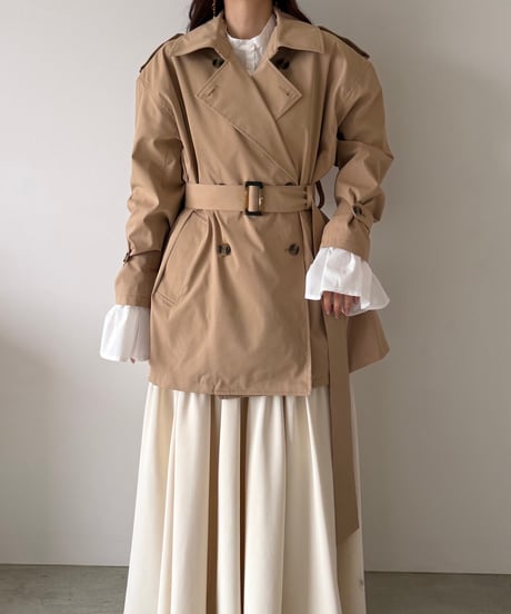classic short trench coat